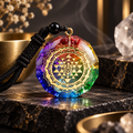 Seven-Chakra Sacred Geometry Pendant