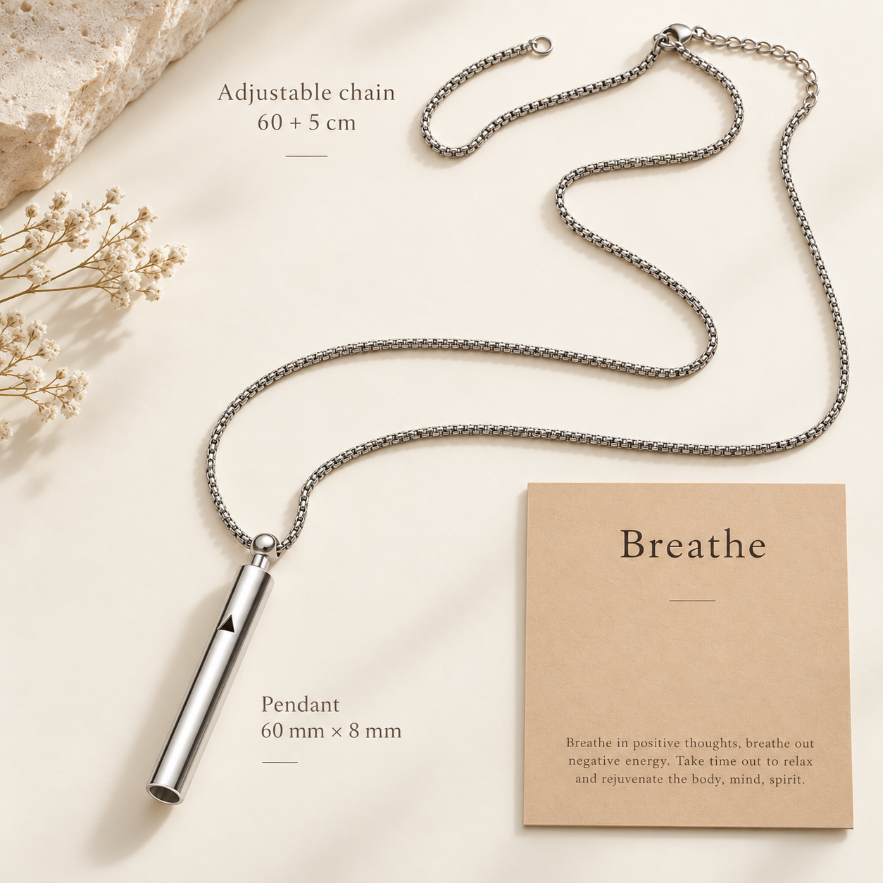 Breathe Mindfulness Pendant