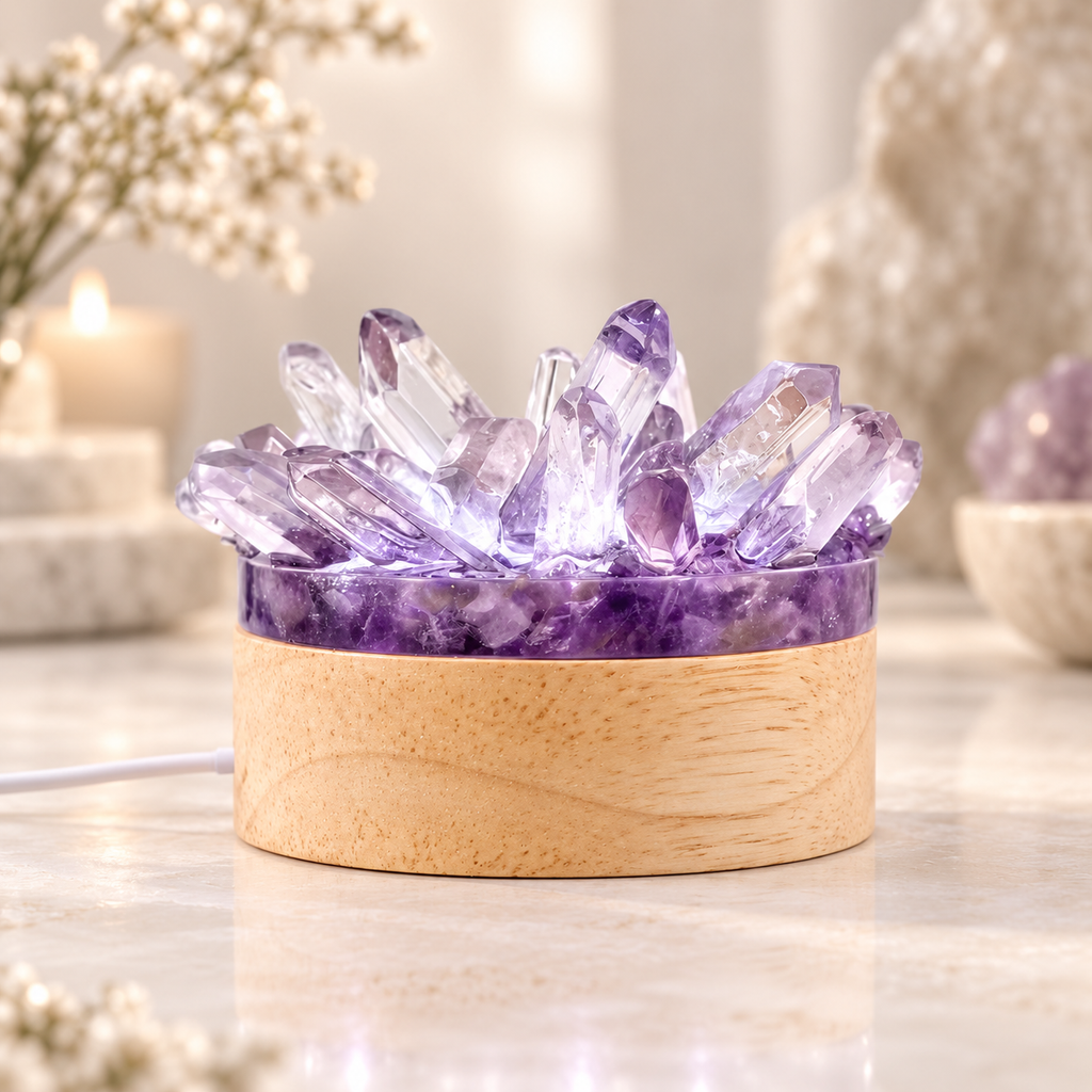 Amethyst Glow Crystal Lamp