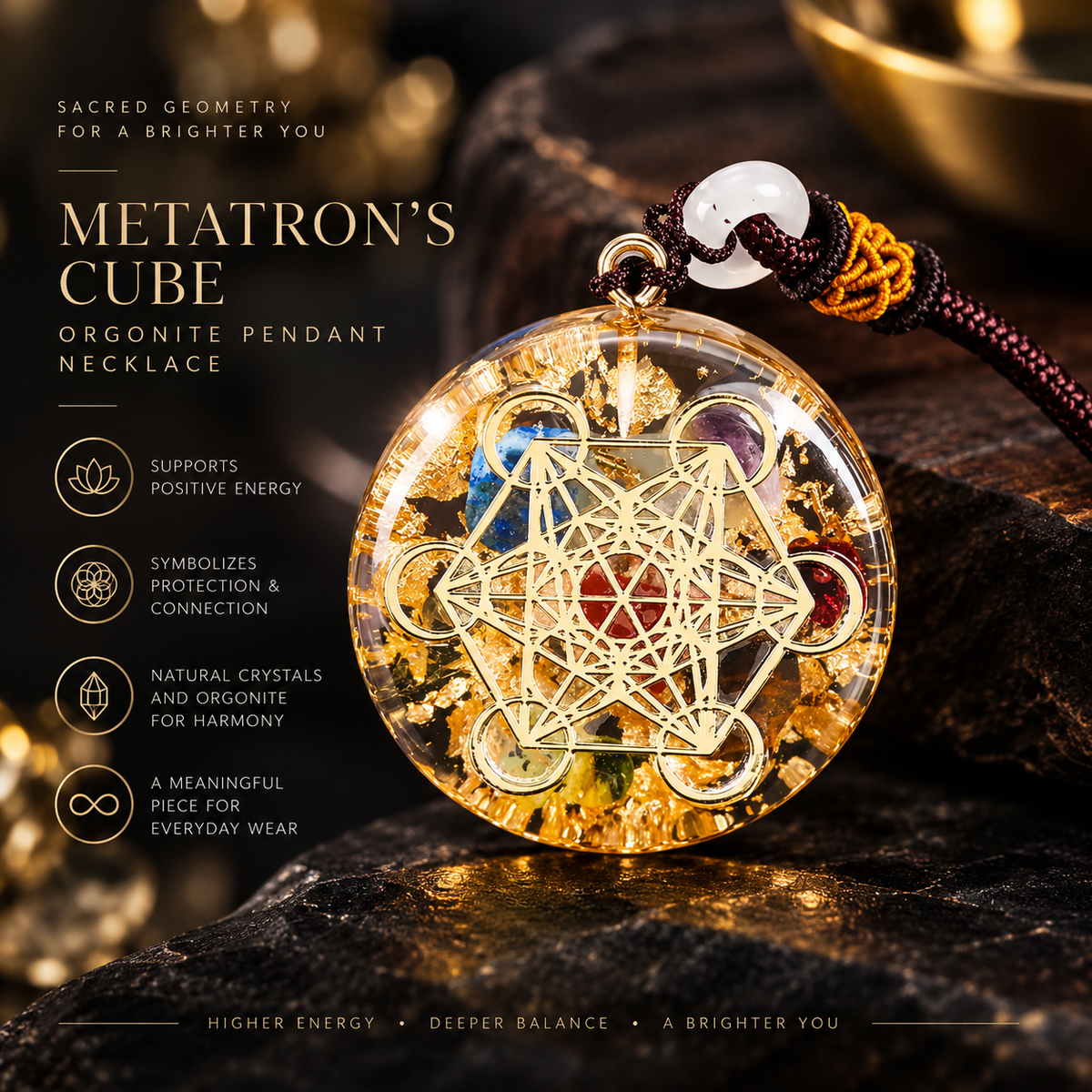 Metatron Sacred Geometry Pendant