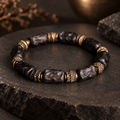 Noir Stone & Copper Bracelet
