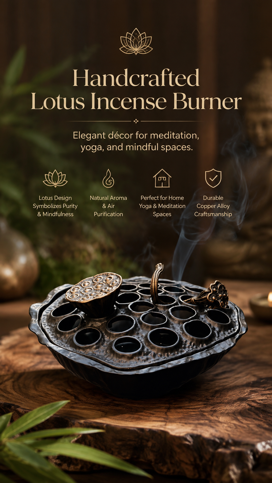 Lotus Ritual Incense Burner