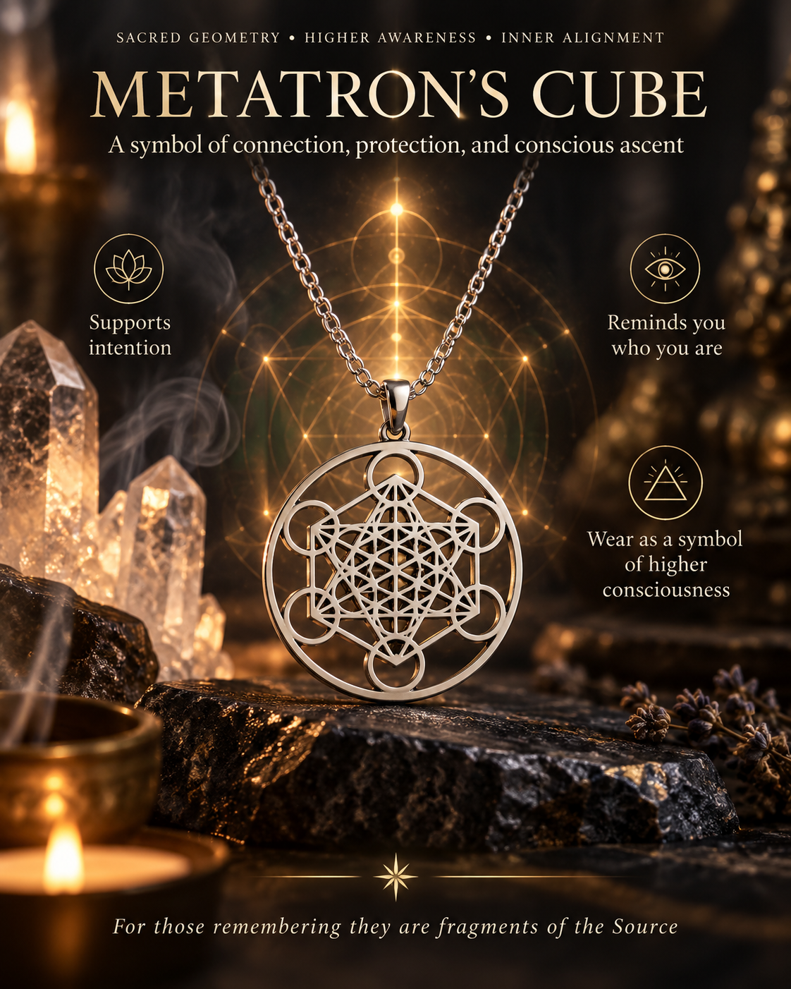 Aether Flower of Life Pendant