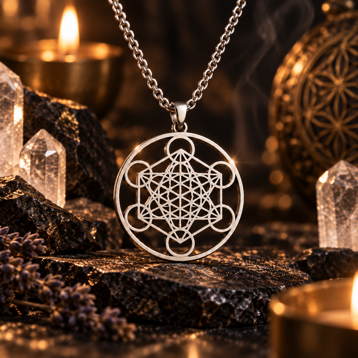 Aether Flower of Life Pendant