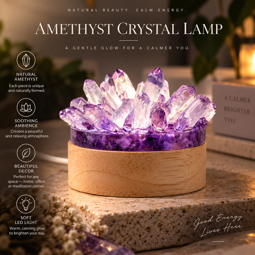 Amethyst Glow Crystal Lamp